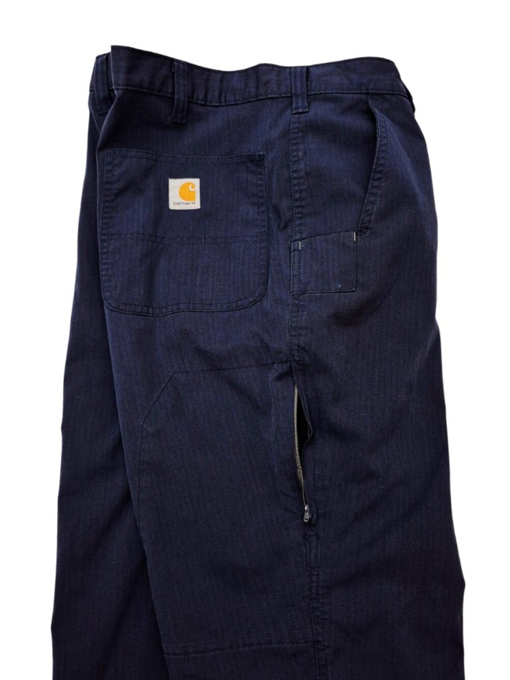 Carhartt Relaxed Fit Navy Blue Tact. Work Pants 38/32 Cotton & Polyester